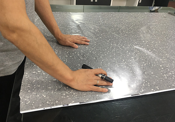 Qualitätsverhältnis der Farbfilmprobe