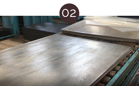 Heißpressen, Konditionieren für 24h-48h.